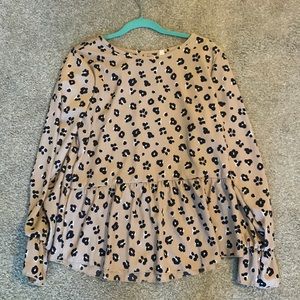 MTS brand - peplum top